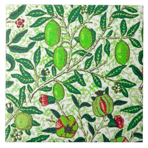 William Morris Exotic Fruit, Lime Green Kakelplatta
