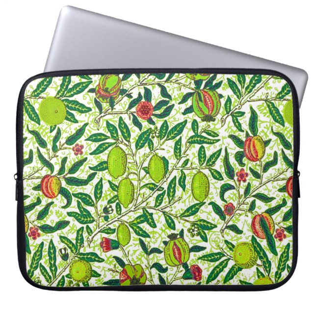William Morris Exotic Fruit, Lime Green Laptop Fodral (Framsidan)