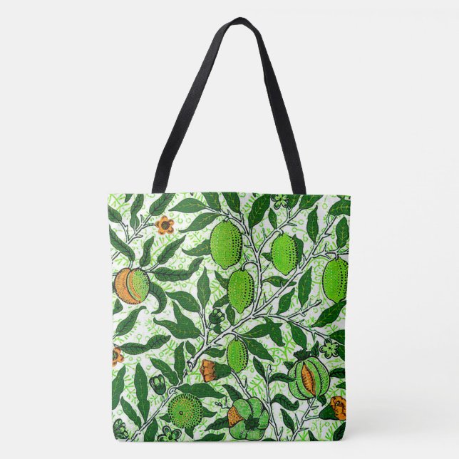 William Morris Exotic Fruit, Lime Green Tygkasse (Framsida)