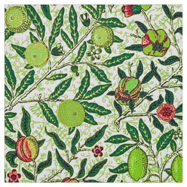 William Morris Exotic Frukt, Lime Green Tyg (Provkarta)