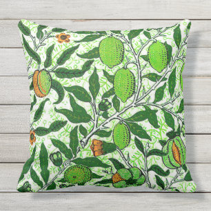 William Morris exotisk frukt, limefruktgrönt Kudde