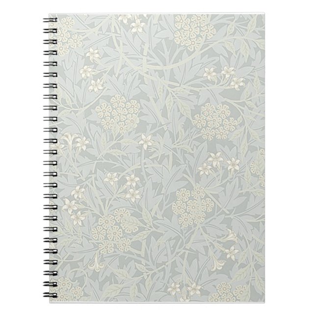 William Morris Faded Jasmine Spiral Notebook Anteckningsbok (Framsidan)