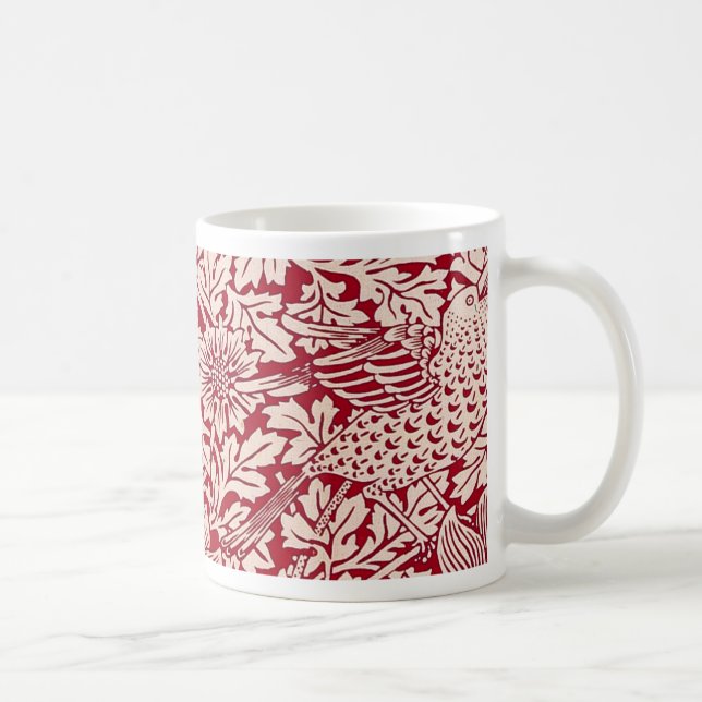 William Morris fågel och anemon Kaffemugg (Höger)