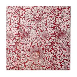 William Morris fågel och anemon Kakelplatta