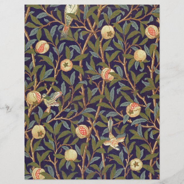 William Morris Fågel och Granatäpple (Framsida)