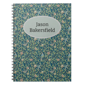 William Morris "Fågel och granatapple" Personlig Anteckningsbok