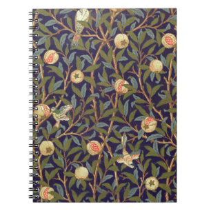 William Morris fågel och Pomegranate Anteckningsbok