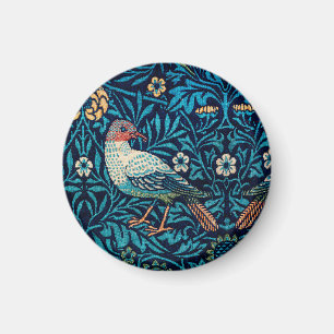 William Morris Fåglar Art Nouveau Blommönster Magnet