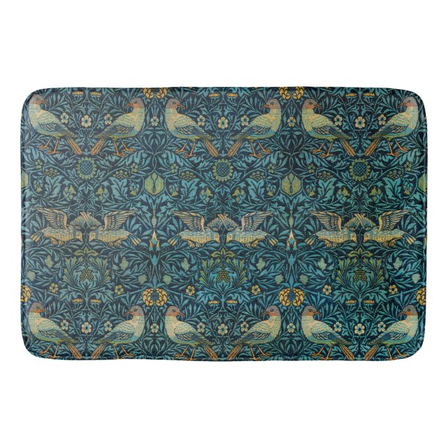William Morris Fåglar & Blommönster Badrumsmatta (Framsidan)
