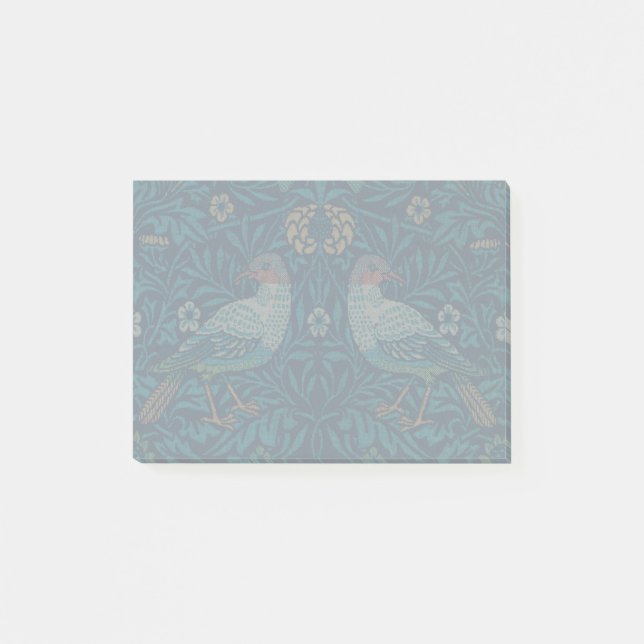 William Morris - Fåglar & Blommönster Post-it Block (Framsida)