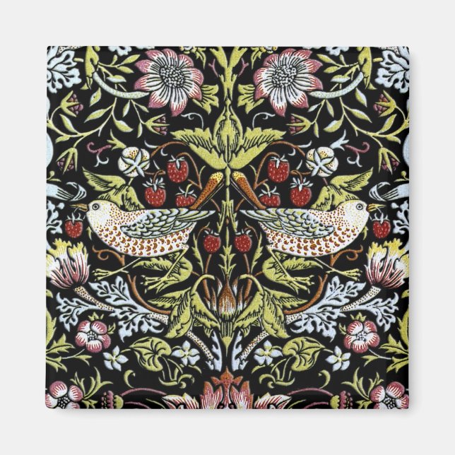 William Morris-fåglar och blommor 2 Magnet (Framsidan)