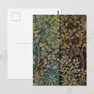 William Morris Fasan Fågel Skogsland Tapetkonst Vykort