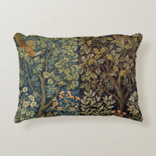 William Morris Fasan Fågel Träd Blomma Prydnadskudde