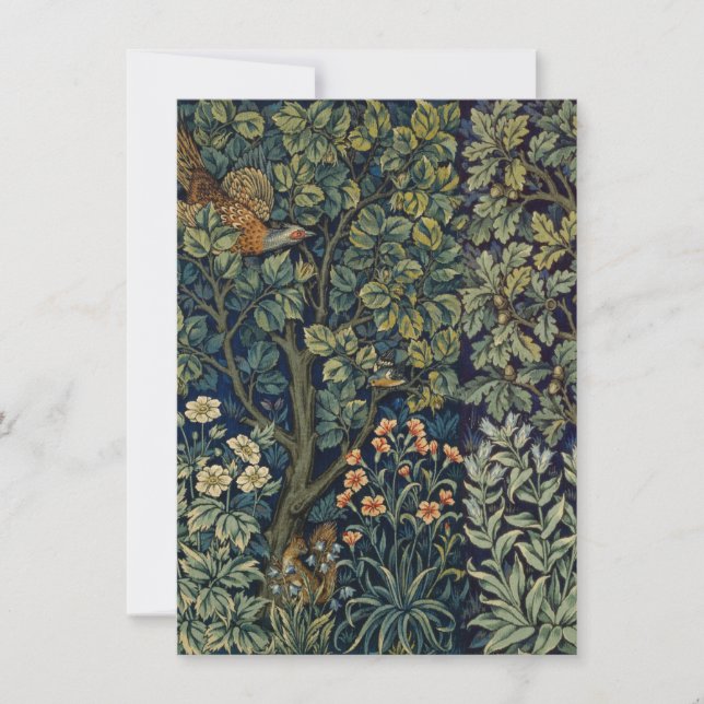 William Morris Fasan Fågel Träd Skogsmark (Framsida)