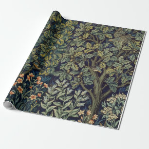 William Morris Fasan Fågel Träd Skogsmark Presentpapper