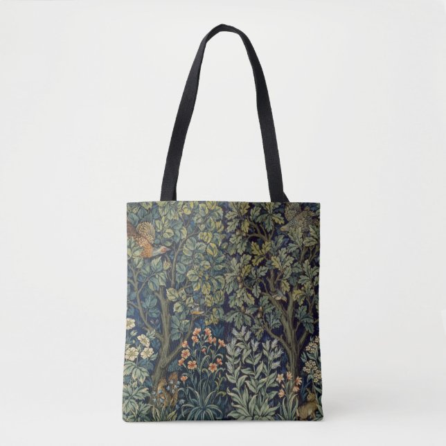 William Morris Fasan Fågel Träd Skogsmark Tygkasse (Framsida)