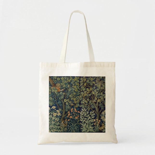 William Morris Fasan Fågel Träd Skogsmark Tygkasse (Framsidan)