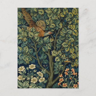 William Morris Fasan Fågel Träd Skogsmark Vykort