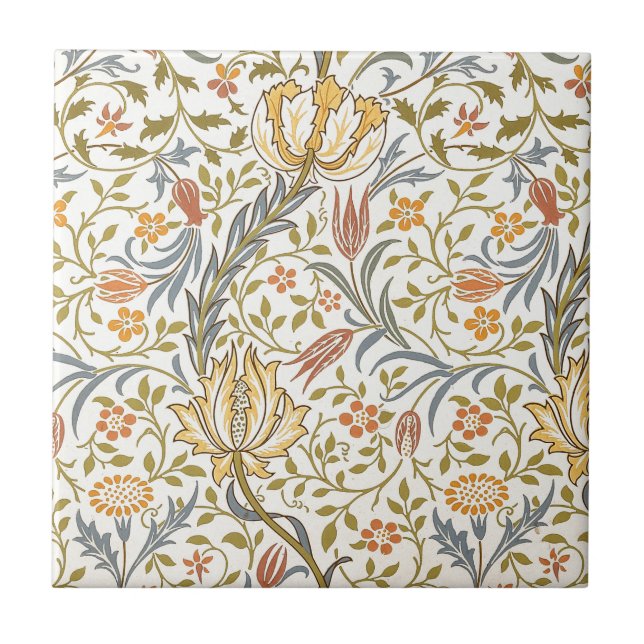 William Morris floradesign Kakelplatta (Framsidan)