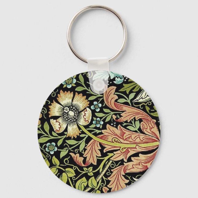 William Morris Flower design Nyckelring (Framsida)