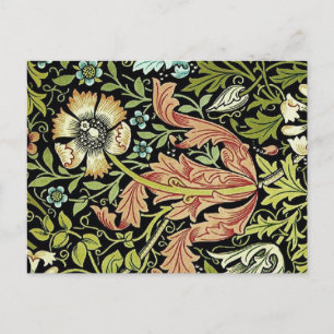 William Morris Flower design Vykort