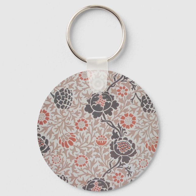 William Morris Flower Grafton Tapet Nyckelring (Framsida)