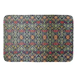William Morris Flowers Foliage Grönt Gult Red Badrumsmatta