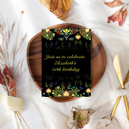 William Morris Födelsedagsfest Inbjudningar