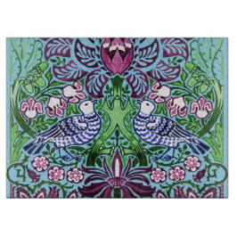 William Morris Folk Art Birds Flowers Acorns
