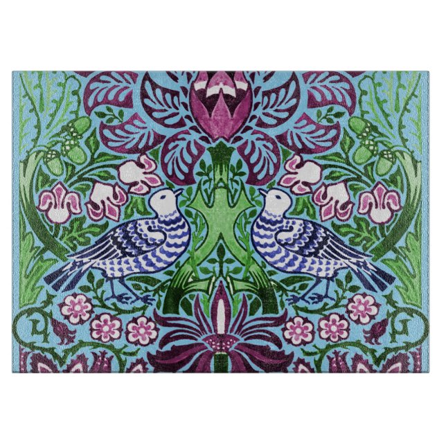 William Morris Folk Art Birds Flowers Acorns (Framsidan)