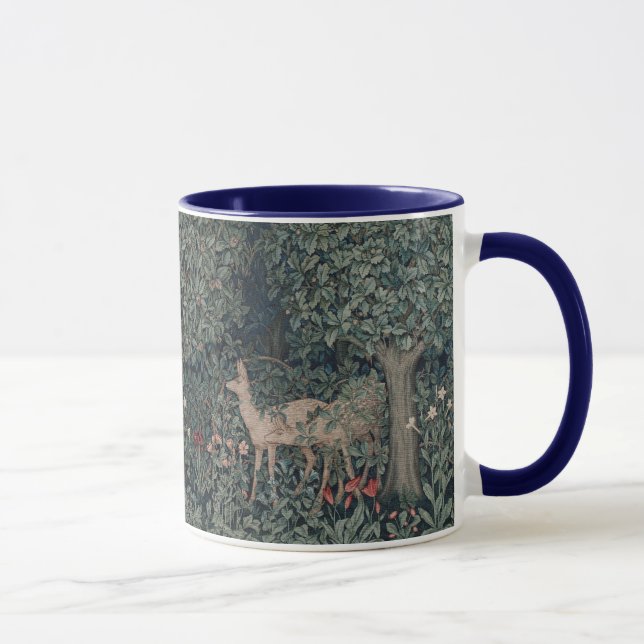 William Morris Forest Greenery Animals Flowers Mugg (Höger)