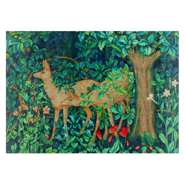 William Morris Forest Hjort Tapestry Skriv ut (Framsidan)