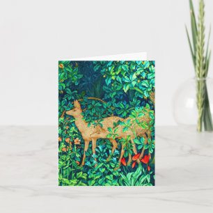 William Morris Forest Hjort Tapestry Skriv ut Kort