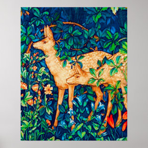 William Morris Forest Hjort Tapestry Skriv ut Poster