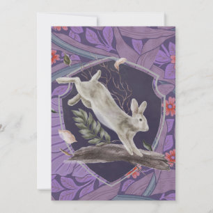 William Morris Forest Rabbit Blommigt Art nouveau