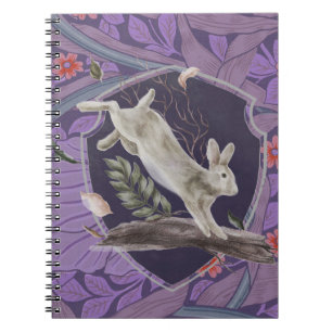 William Morris Forest Rabbit Blommigt Art nouveau Anteckningsbok