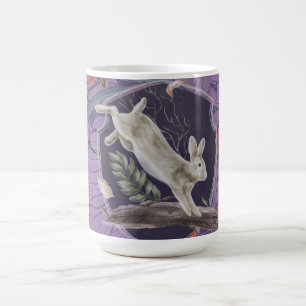 William Morris Forest Rabbit Blommigt Art nouveau Kaffemugg