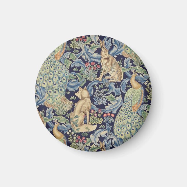 William Morris Forest Rabbit Magnet (Framsidan)