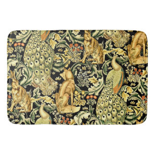 William Morris Forest Tapestry Fox Hare Peacock Badrumsmatta
