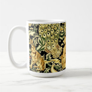 William Morris Forest Tapestry Fox Hare Peacock Kaffemugg