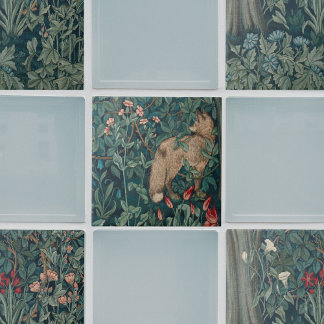 William Morris Forest Wildblomma 2 Tapestry Kakelplatta