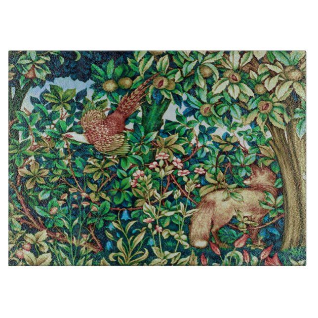 William Morris Fox och Pheasant Tapestry Print (Framsidan)