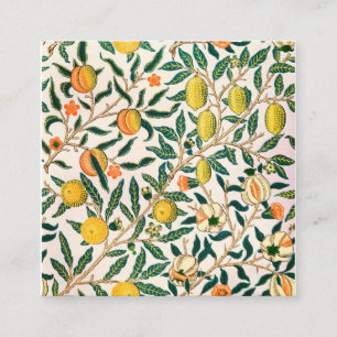 William Morris Fruit and Pomegranate Fyrkantigt Visitkort