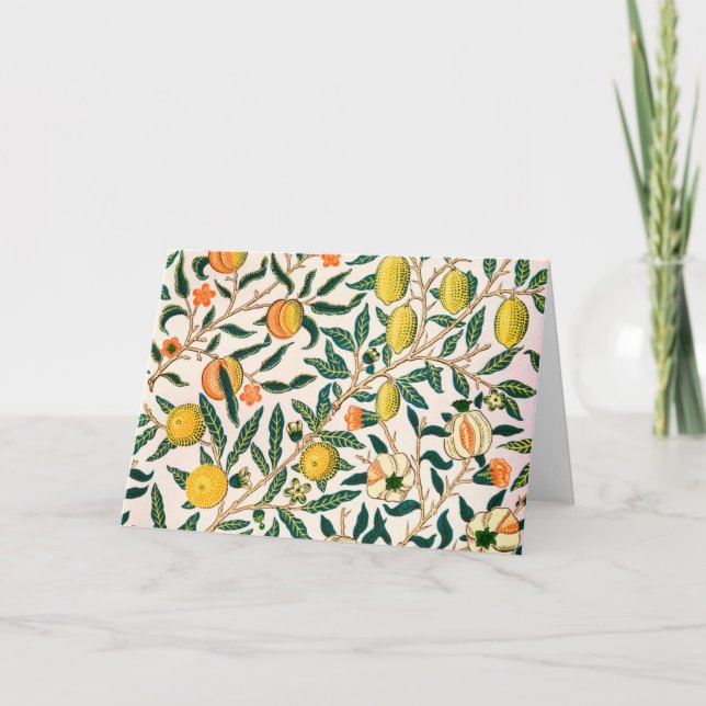 William Morris Fruit and Pomegranate Kort (Framsida)