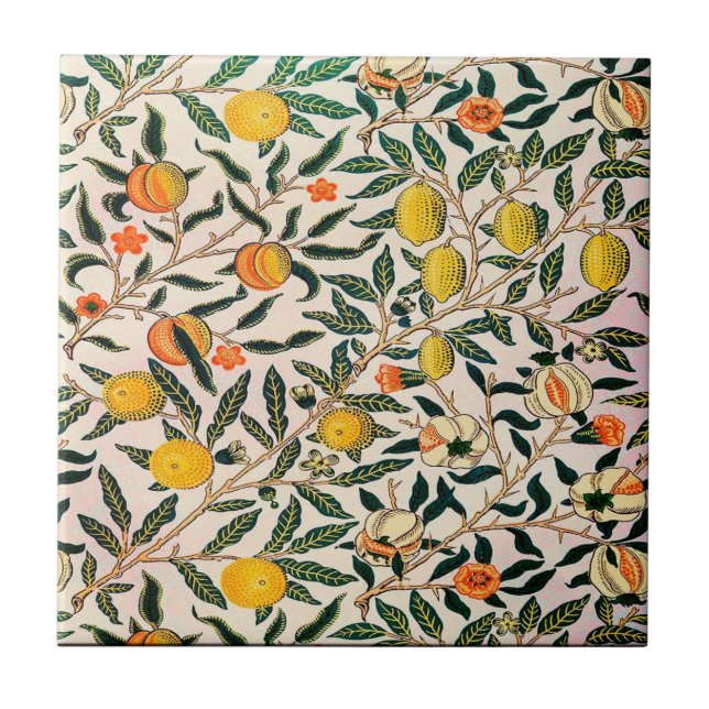 William Morris Fruit Ceramic Tile Kakelplatta (Framsidan)