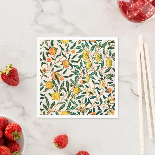 William Morris Fruit Granatäpple Vintage  Pappersservett (Insitu)