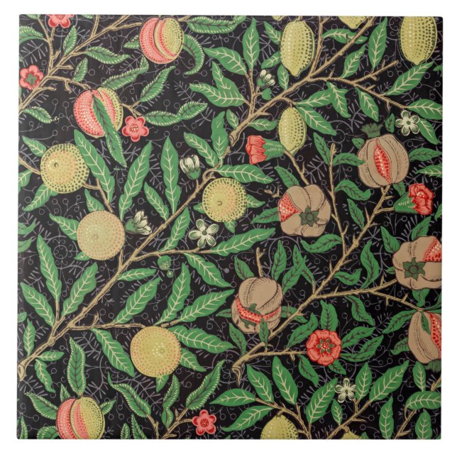 William Morris, Fruit Mönster, Kakelplatta (Framsidan)