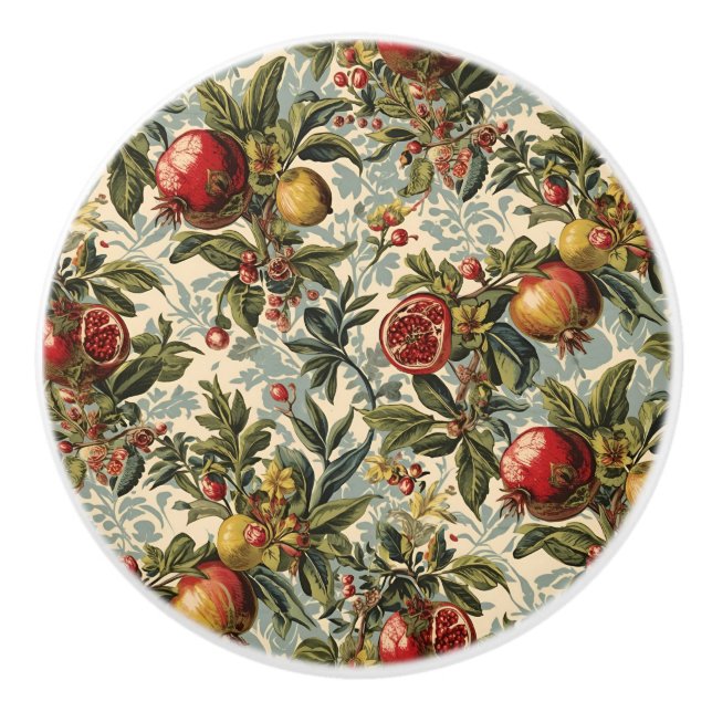 William Morris Fruit Pomegranate blommönster Knopp (Framsidan)