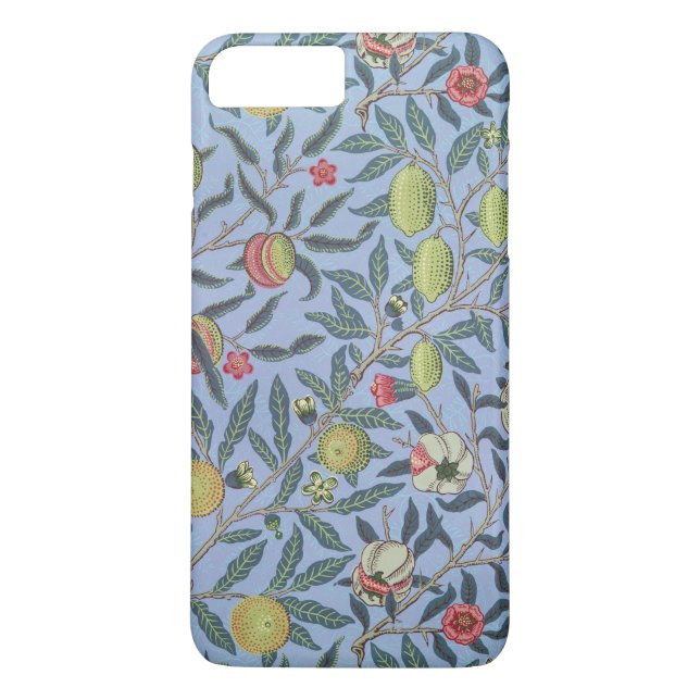 William Morris frukt Granatäpple Blå Ornament Case-Mate iPhone Skal (Baksida)