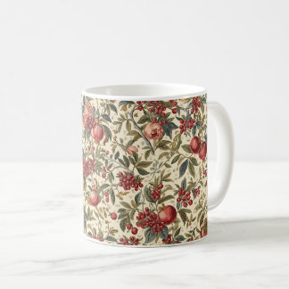 William Morris frukt granatäpple blommönster Kaffemugg